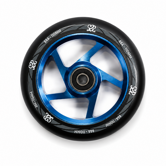 Roues S2S 5 spokes bleu (x2)