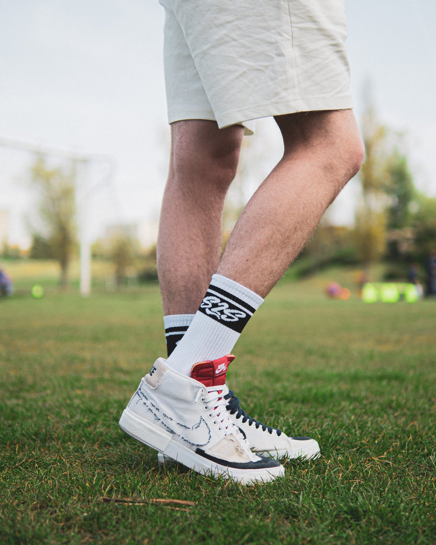 Chaussettes blanches S2S Vague