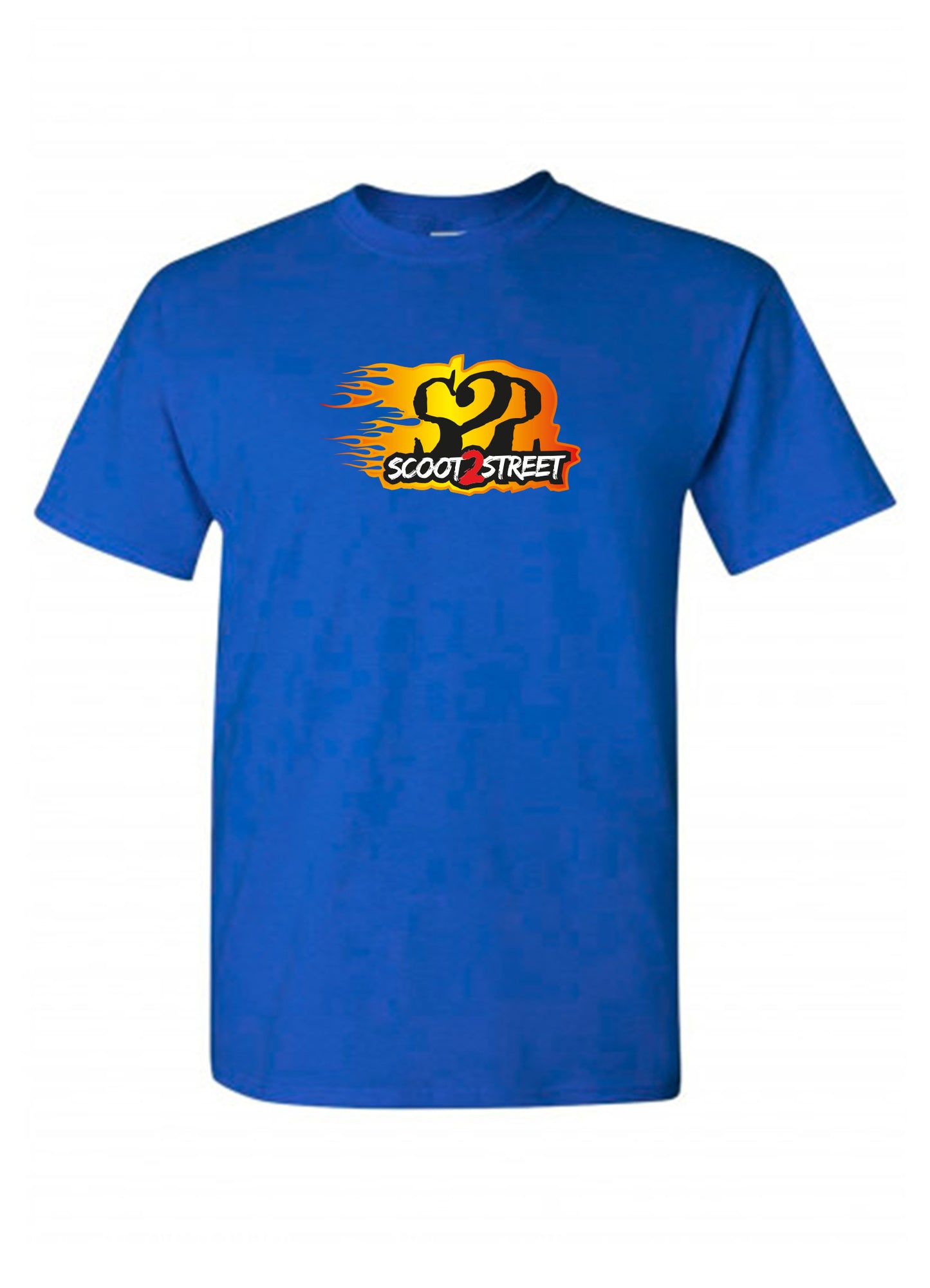 T-SHIRT S2S FLAMMES BLEU ROI