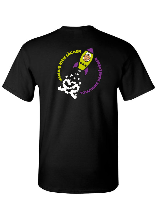 T-shirt S2S Fusée Noir
