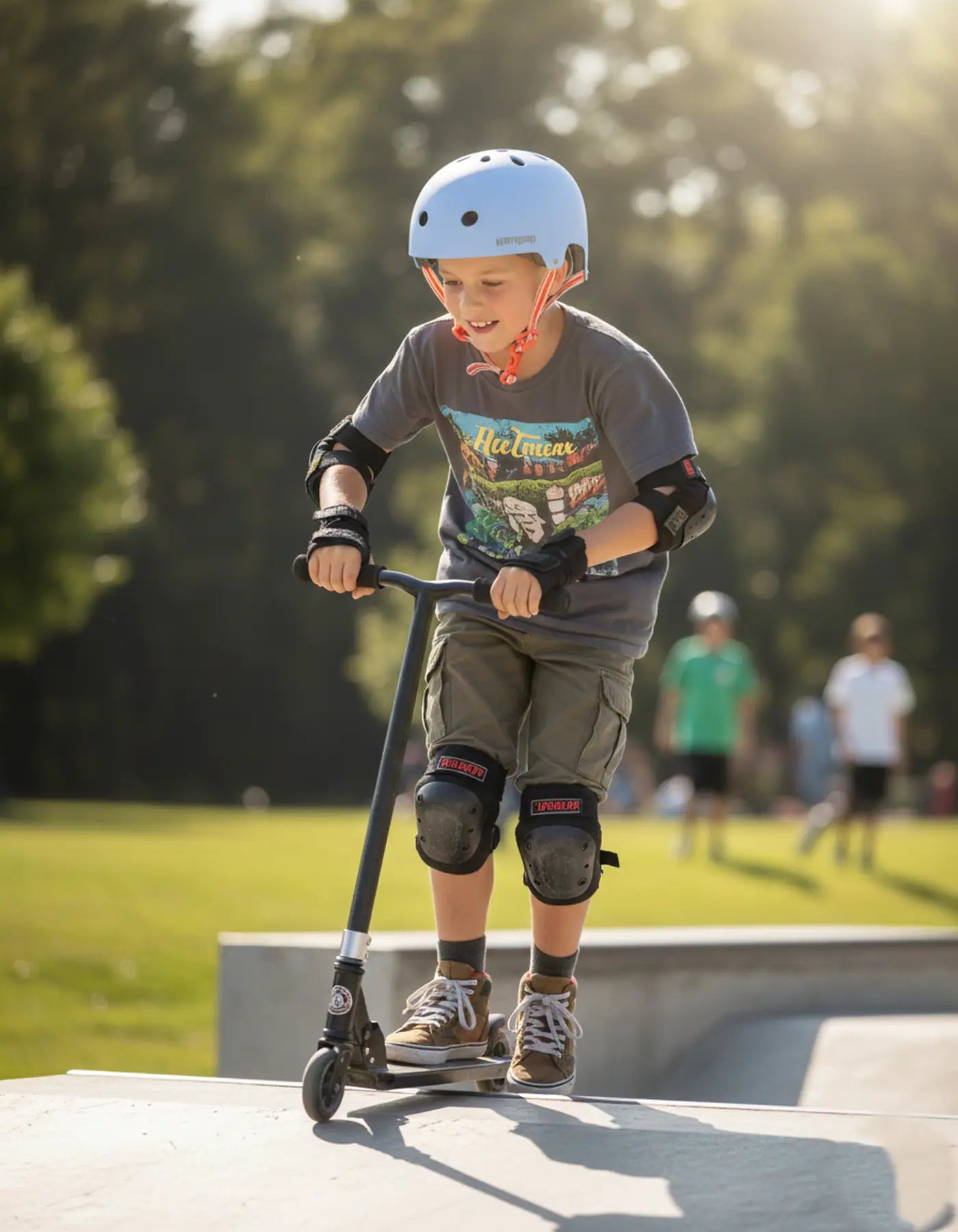 HangUp Ajustable Skate Casque (Bleu clair)