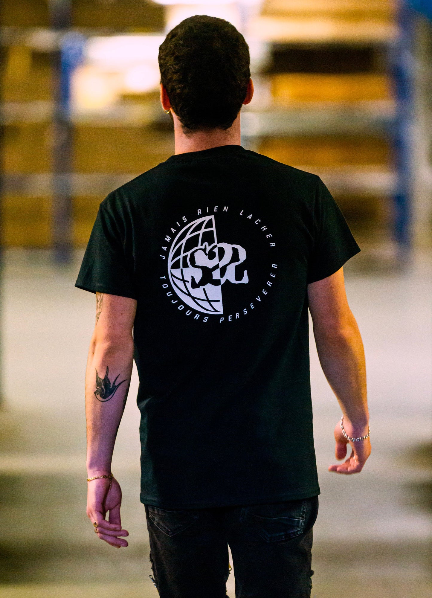T-shirt S2S Globe Noir